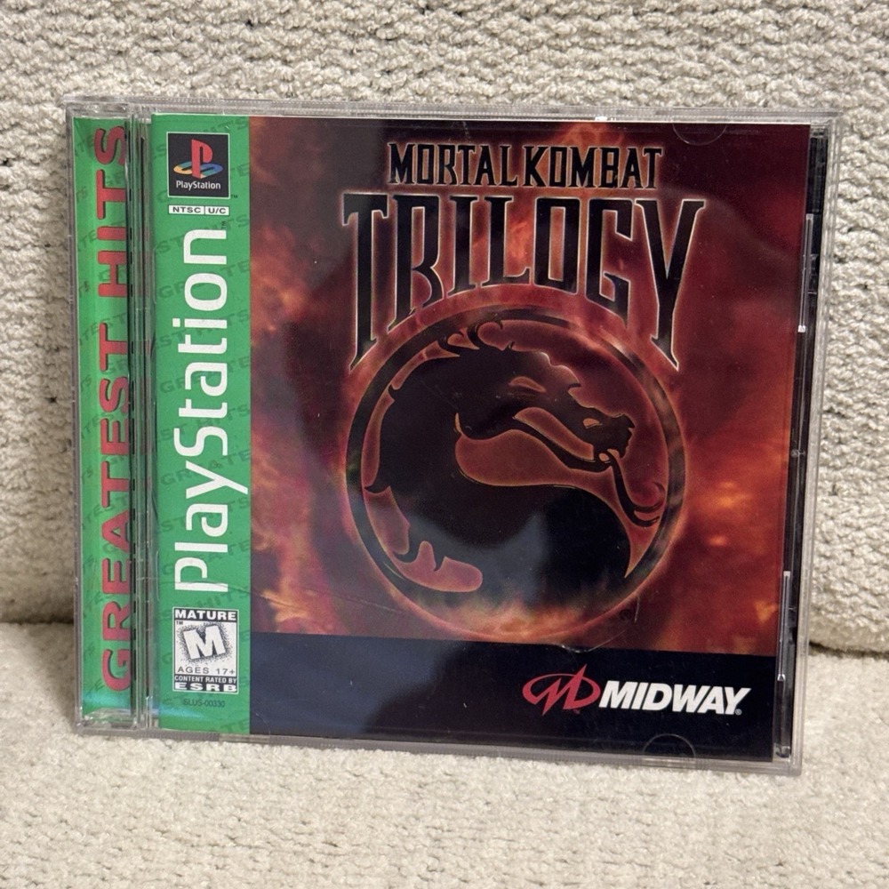 Mortal Kombat Trilogy PS1 PlayStation 1 Complete CIB Tested Working NTSC-U